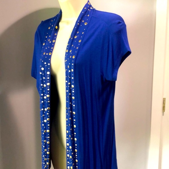 Cache Tops - Beautiful Cache studded sleeveless sweater